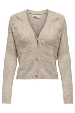 Only Onlkatia Ls Cable V-Neck Cardi Knt Nca< Cardigans|Ammevenligt Tøj
