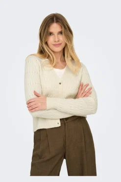 Only Onlkatia Ls Vneck Cardi Knt< Cardigans|Ammevenligt Tøj