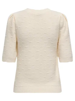 Only Onlkatia Ss Structure O-Neck Cc Knt< T-Shirts & Toppe