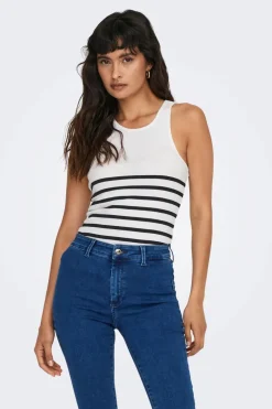 Onlkenya Rib Stripe Tank Top*Only Sale
