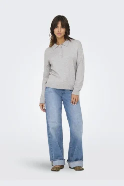 Onllana Polo Ls Pullover Knt*Only Online