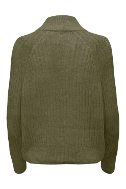 Only Onlleise Freya Ls Zip High Neck Knt< Strik|Bluser & Skjorter