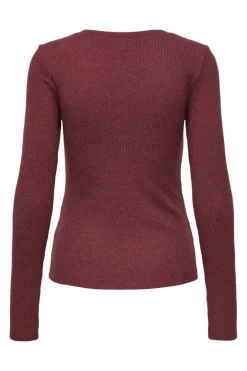 Only Onllinea L/S O-Neck Button Top Cc< T-Shirts & Toppe