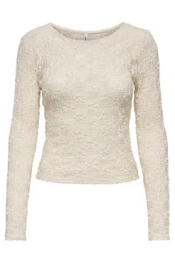 Only Onllola L/S O-Neck Lace Top< T-Shirts & Toppe