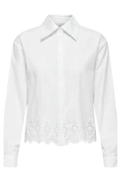 Only Onllou Life Emb L/S Shirt< Bluser & Skjorter|Sæt 🛍️