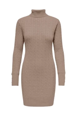 Only Onllouis Ls Rollneck Cable Dress At Knt< Kjoler