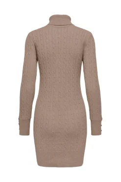 Only Onllouis Ls Rollneck Cable Dress At Knt< Kjoler