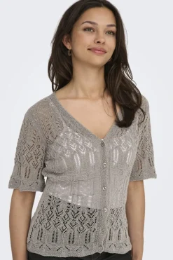 Onllovely Ss Glitter Button Top Knt*Only Outlet