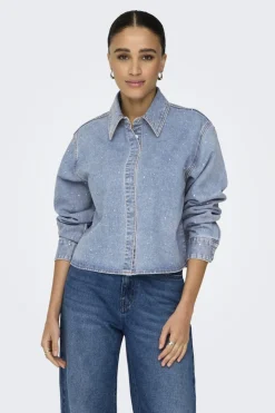 Onlmaggiemay L/S Rhinest Shirt*Only Discount