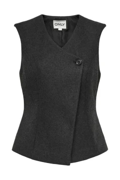 Onlmaika Asym Fit Waistcoat Ox*Only Clearance