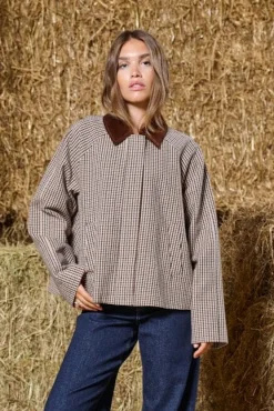 Onlmanilla Check Jacket*Only Outlet