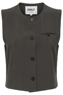 Only Onlmateo Life S/L Stripe Vest Cc Tlr< Veste