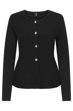 Only Onlmelli Ls O-Neck Button Cardi Knt< Cardigans|Ammevenligt Tøj