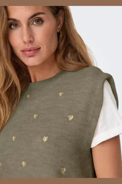 Onlmelody Sl Embroidery O-Neck Knt*Only