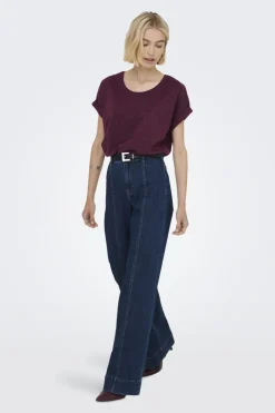 Only Onlmoster Glitter S/S Top< T-Shirts & Toppe