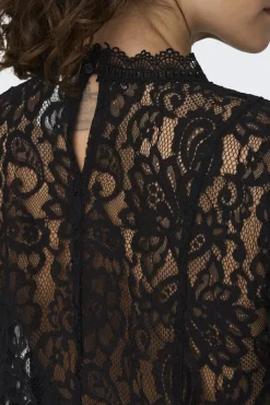 Only Onlnew Karo Ls Lace Top< Bluser & Skjorter