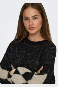 Onlnoeme Life Ls Jq O-Neck Nca Knt*Only New