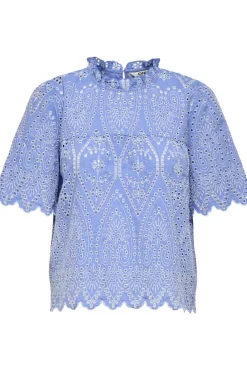 Only Onlnyla Tulum Emb Ss Top< T-Shirts & Toppe