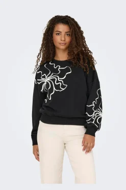 Only Onlodessa L/S O-Neck Box Ub Swt< Sweatsæt & Comfy Wear|Bluser & Skjorter