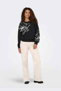 Only Onlodessa L/S O-Neck Box Ub Swt< Sweatsæt & Comfy Wear|Bluser & Skjorter