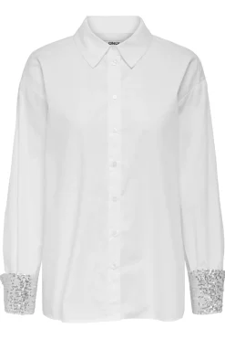 Only Onlpanama Ls Sequines Mix Shirt< Bluser & Skjorter|Ammevenligt Tøj