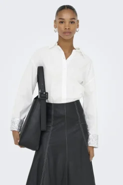 Only Onlpanama Ls Sequines Mix Shirt< Bluser & Skjorter|Ammevenligt Tøj