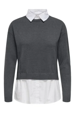 Only Onlpayson Ls Mix Pullover Knt< Strik|Bluser & Skjorter