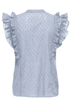 Onlraina S/L V-Neck Ruffle Top Ox*Only Hot