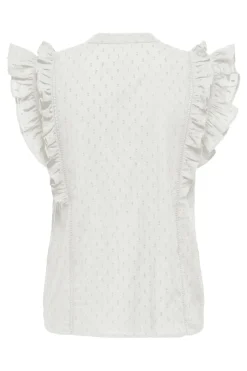 Only Onlraina S/L V-Neck Ruffle Top Ox< T-Shirts & Toppe