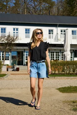 Onlraina S/L V-Neck Ruffle Top Ox*Only Hot