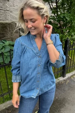 Only Onlraya 3/4 Shirt Akm< Bluser & Skjorter|Ammevenligt Tøj