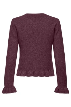 Only Onlrima Life Ls Frill Butto Cardi Knt< Cardigans