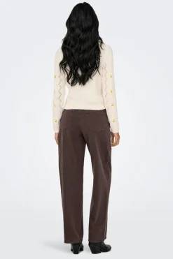 Only Onlrita Life Ls Embr Cable Knt< Strik|Bluser & Skjorter