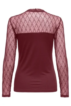 Onlsalina L/S Lace Mix Top*Only Hot
