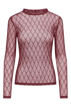 Only Onlsalina L/S Lace Top< Bluser & Skjorter