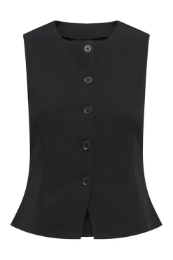 Only Onlsania Life S/L Button Vest< Cardigans