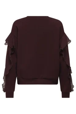 Onlscarlet L/S Flounce Swt*Only Sale