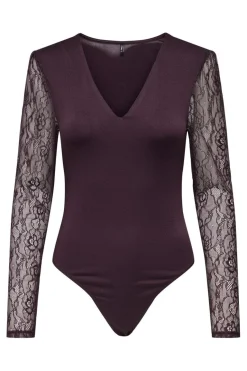 Only Onlsia V-Neck L/S Lace Body Acc< Nattøj & Lingeri|Bluser & Skjorter