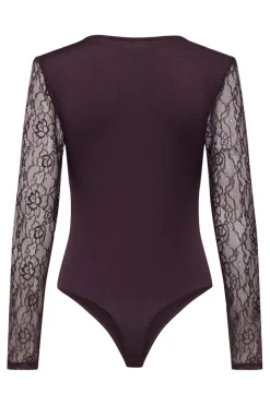 Only Onlsia V-Neck L/S Lace Body Acc< Nattøj & Lingeri|Bluser & Skjorter