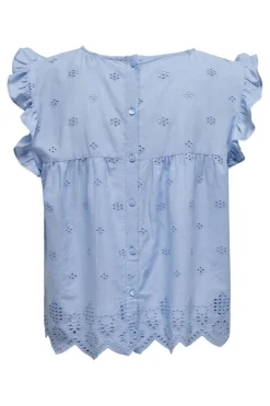 Only Onlsilla Life S/L Frill Top 15213398< T-Shirts & Toppe