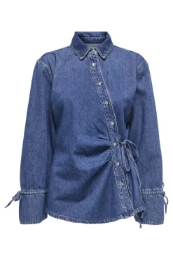 Onlsmilla Ls Asym Tie Shirt Sik*Only Hot