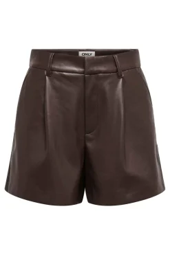 Only Onlsmooth Faux Lea Shorts 2< Shorts