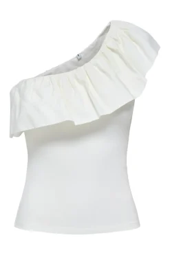 Onlsoffy One Shoulder Mix Top Box*Only Online