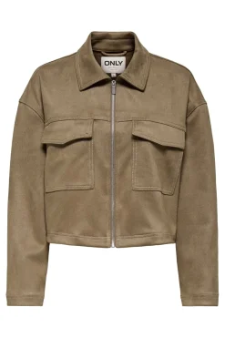 Only Onlstina Life Faux Suede Jacket Cc< Overtøj & Jakker