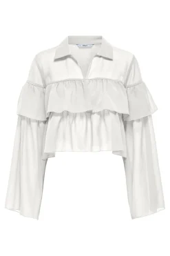 Only Onlsuzzi L/S Frill Tie Top Ox< Bluser & Skjorter