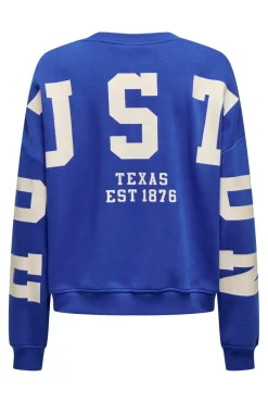 Onlsweat L/S Back/Sleeve Print Swt*Only Best