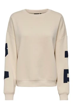 Onlsweat L/S Back/Sleeve Print Swt*Only Discount