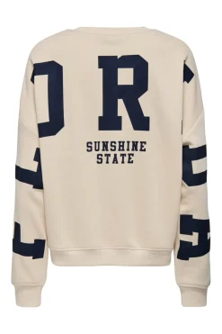 Onlsweat L/S Back/Sleeve Print Swt*Only Discount