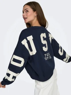 Only Onlsweat L/S Back/Sleeve Print Swt< Sweatsæt & Comfy Wear|Bluser & Skjorter