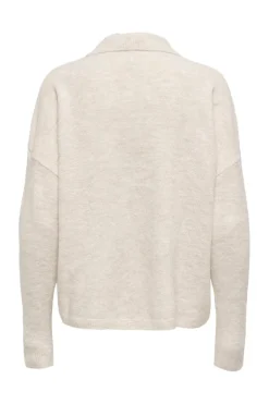 Only Onltalio Ls Polo Neck Bf Knt< Strik|Bluser & Skjorter